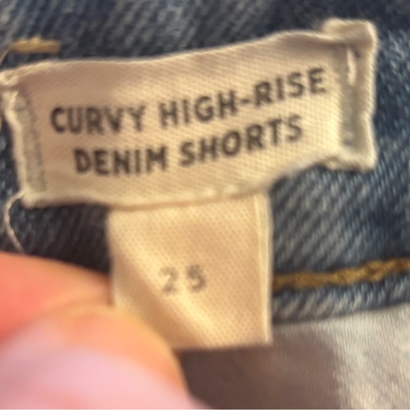 Madewell - Curvy High-Rise Denim Shorts - Size 25 - Canterdale Wash - Picture 6 of 7